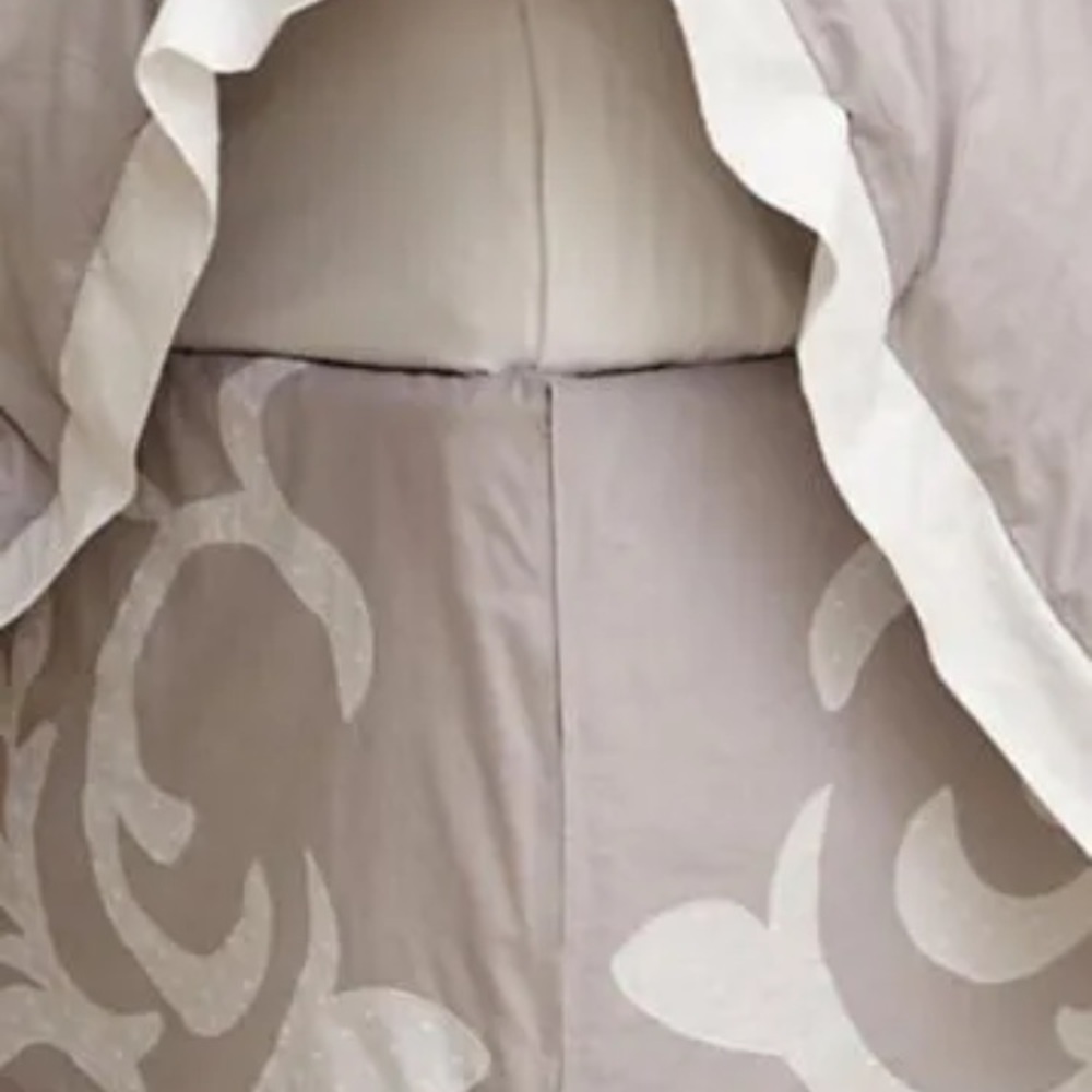 Anthropologie Enes Embroidered Appliqué Bedskirt